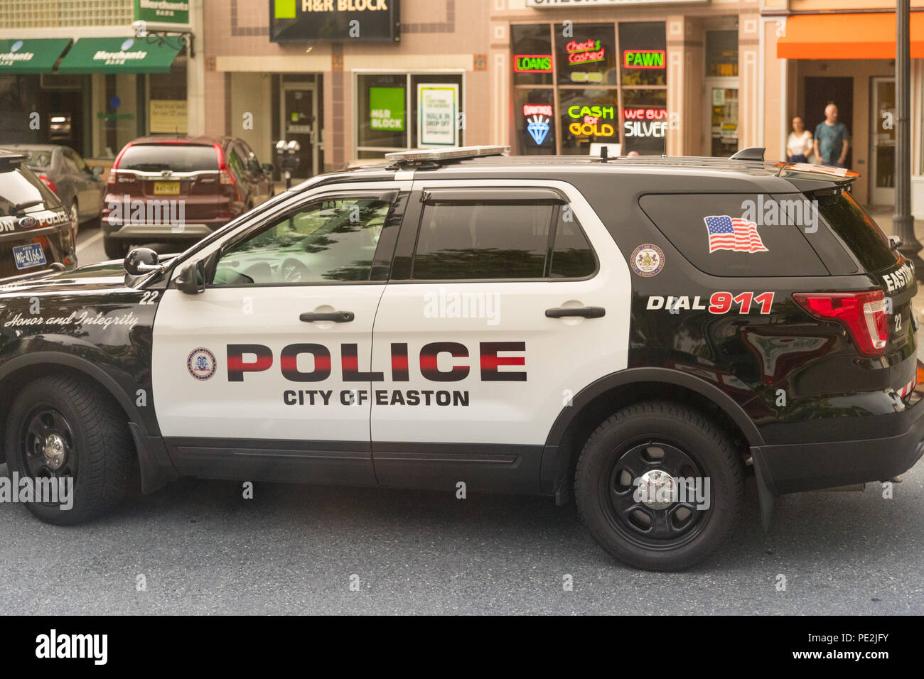 EASTON, PA August 11, 2018 Easton Police car patrol Stock Photo Alamy