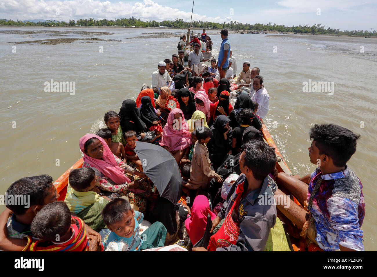 Rohingya exodus in Bangladesh. Stock Photo