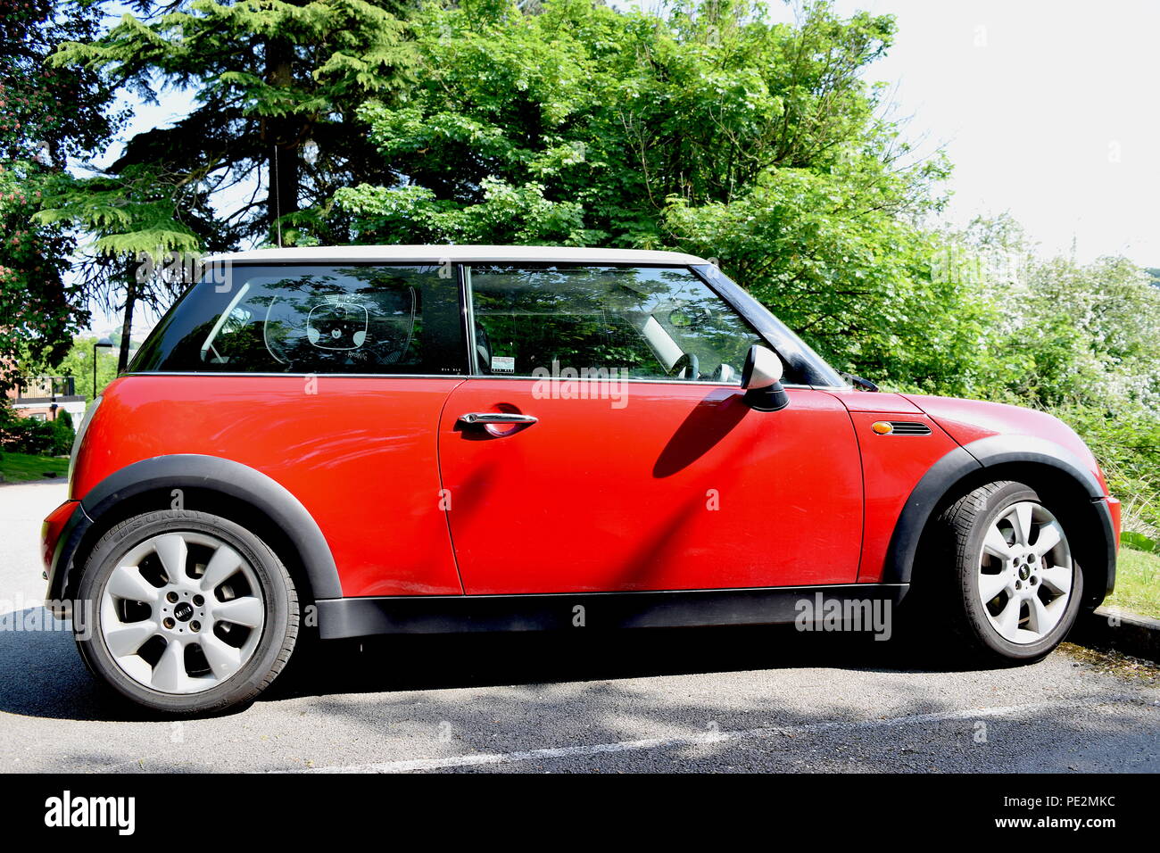 Car Mini Cooper red Stock Photo - Alamy