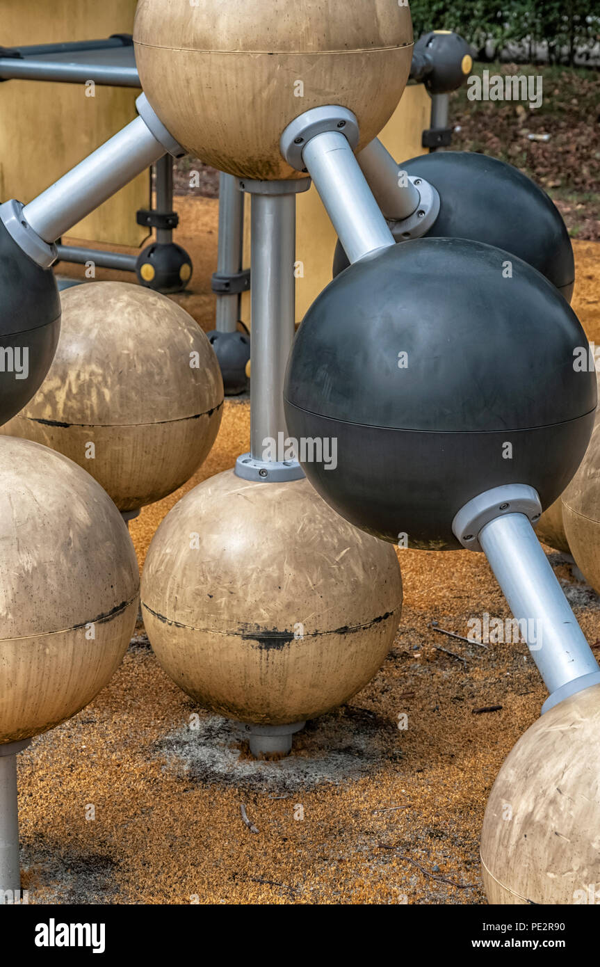 round plastic balls interconnected with each other Stock Photo Alamy