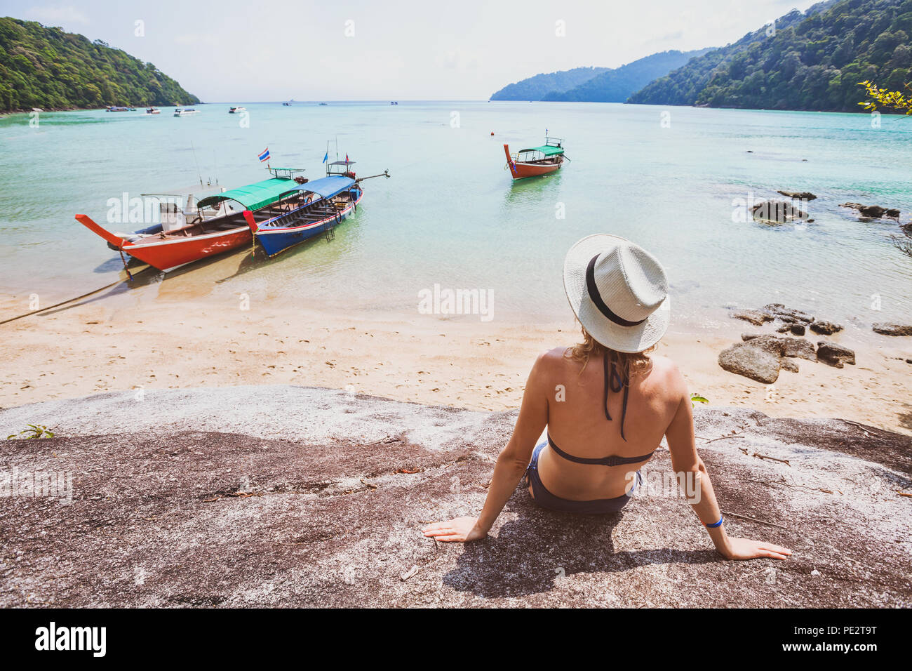 Thailand tourist beach bikini hi-res stock photography and images - Alamy