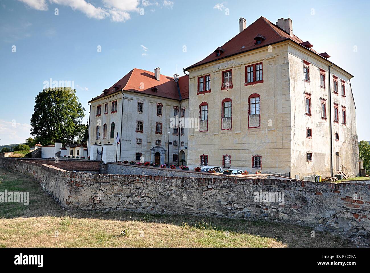 old castle , city Kunstat, Czech republic, Europe Stock Photo