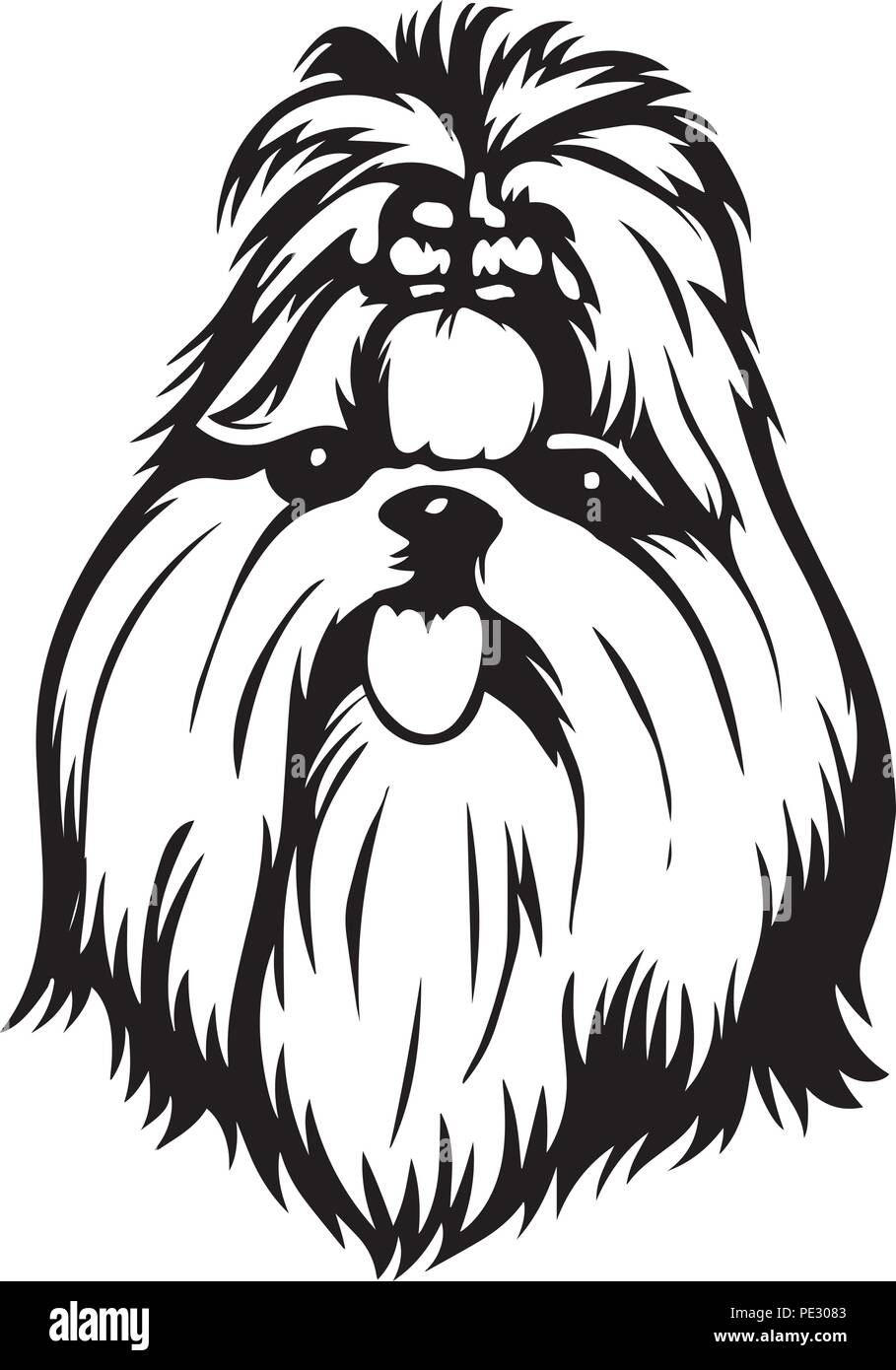 Shih Tzu Silhouette High Resolution Stock Photography and Images - Alamy