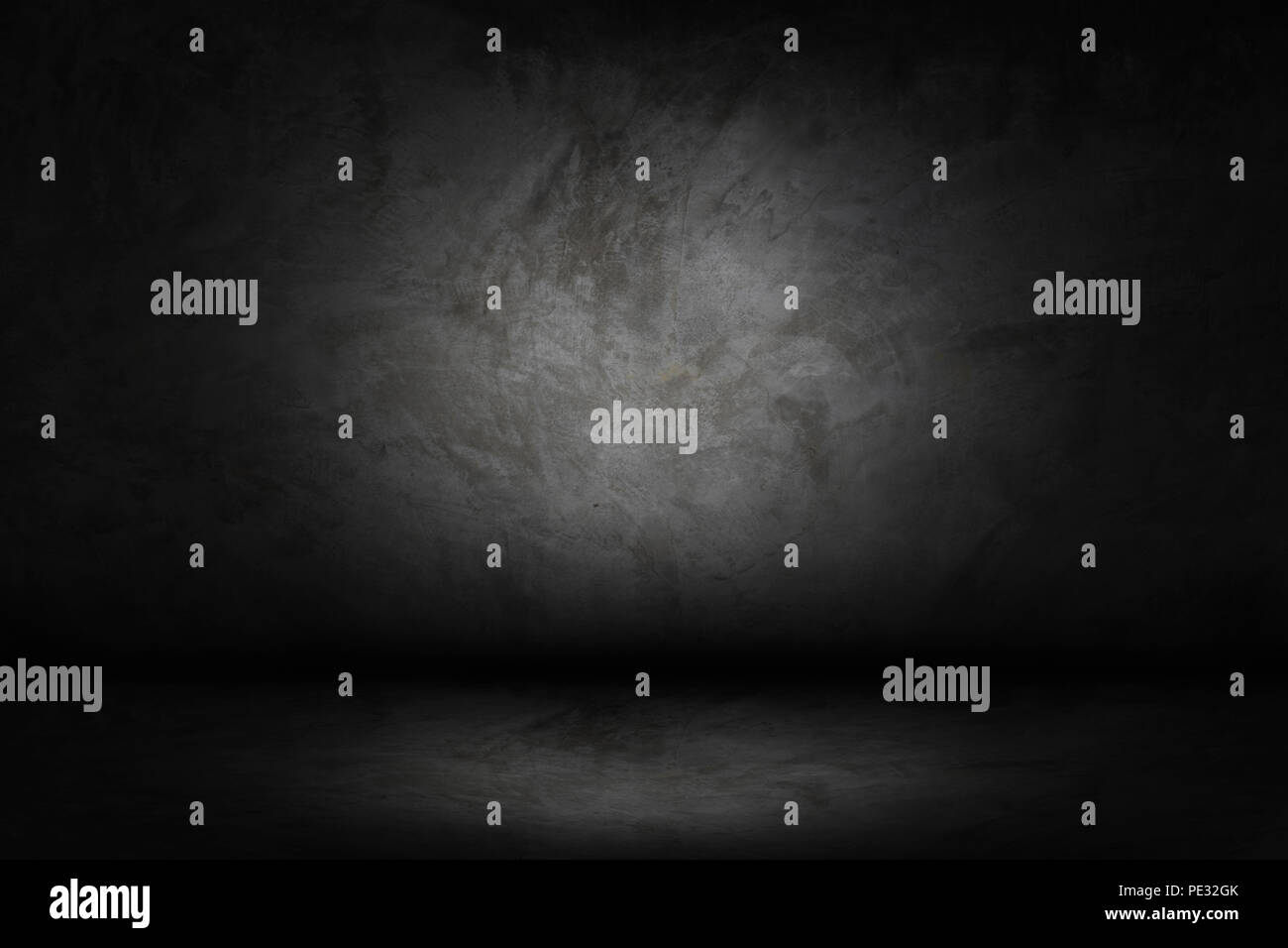 Black, dark and gray abstract cement wall and studio room gradient ...