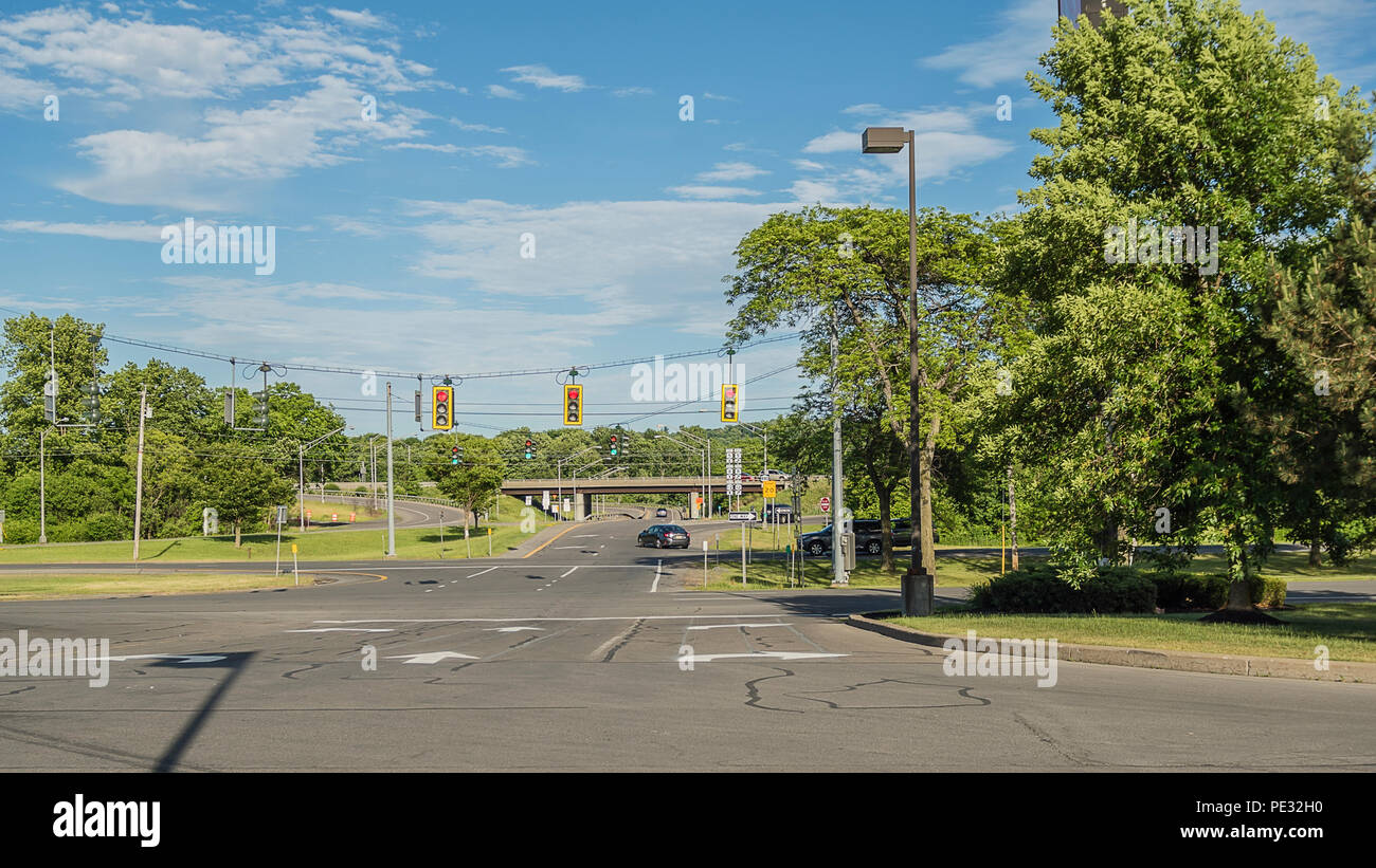 UTICA, NY, USA JUN. 19, 2018 169 Morning Street View of An