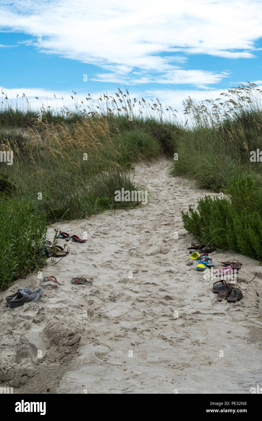 Bald Head IslandBeach, Marina, Lighthouse Stock Photo Alamy