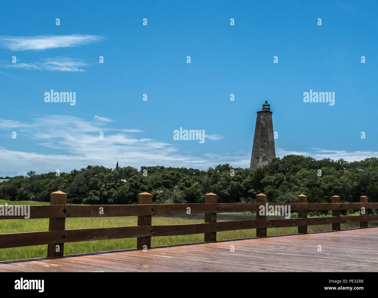 Bald Head IslandBeach, Marina, Lighthouse Stock Photo Alamy