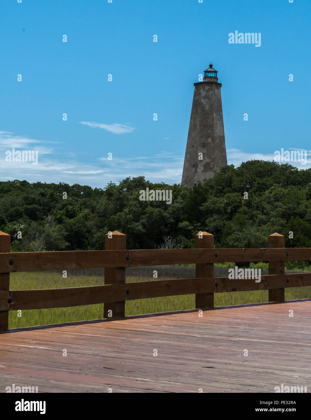 Bald Head IslandBeach, Marina, Lighthouse Stock Photo Alamy
