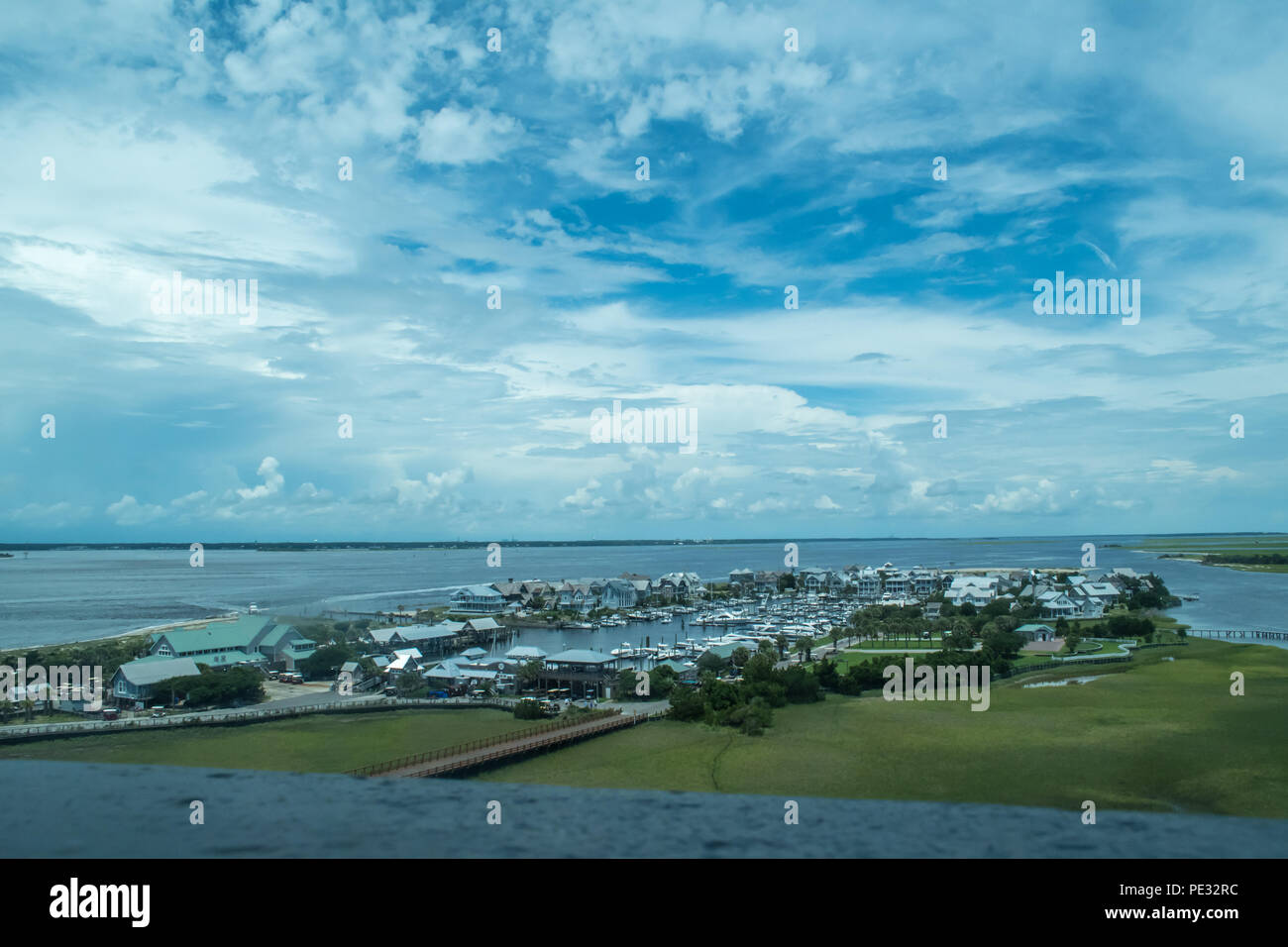 Bald Head IslandBeach, Marina, Lighthouse Stock Photo Alamy