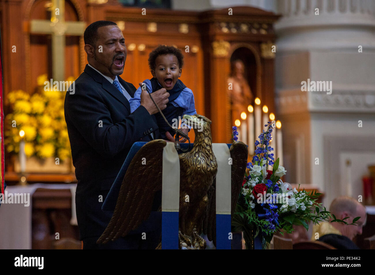 Frank E. Petersen III and Frank E. Petersen IV, son and grandson of ...