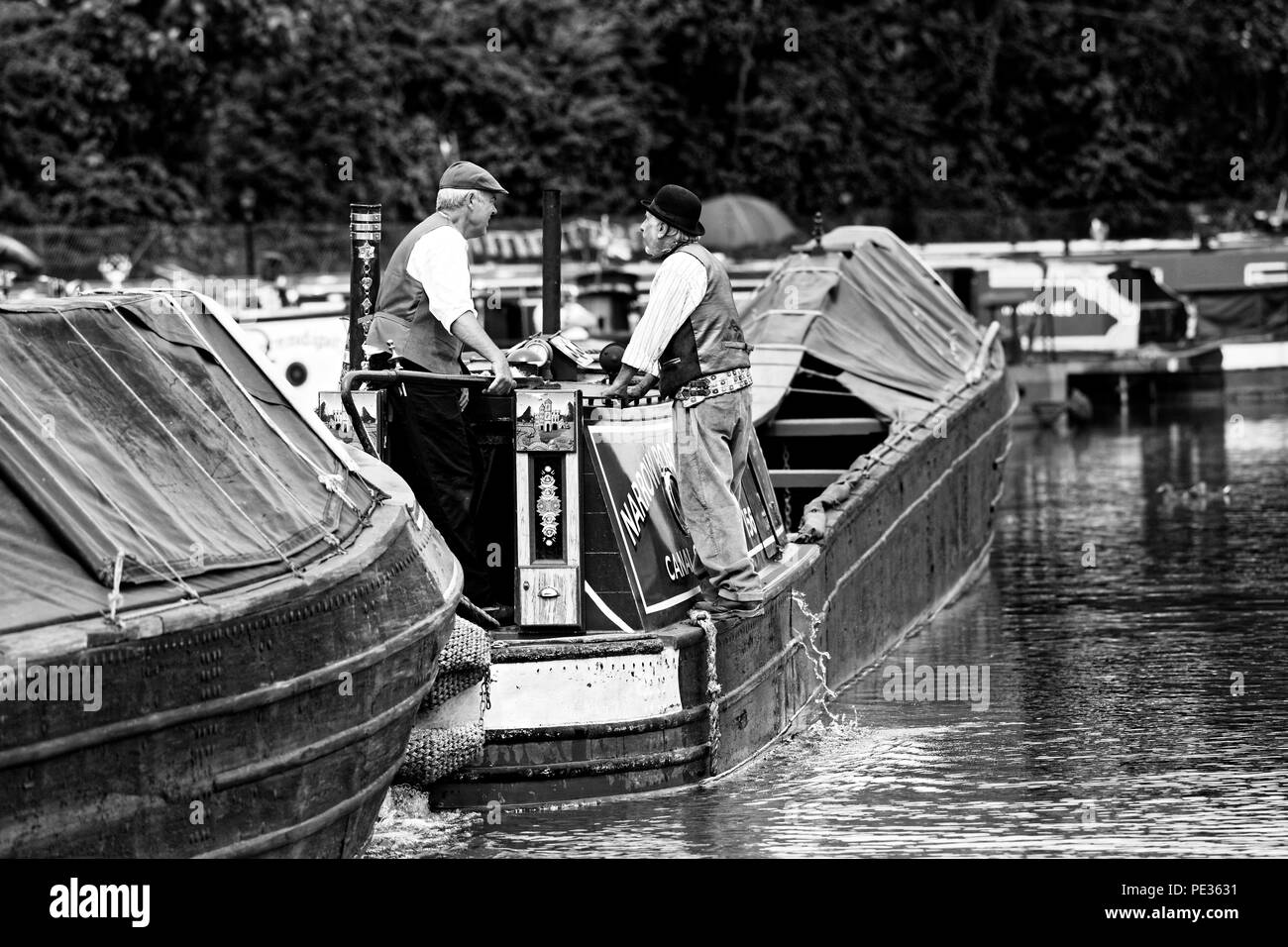 Braunston Historic Narrowboat Rally Stock Photo