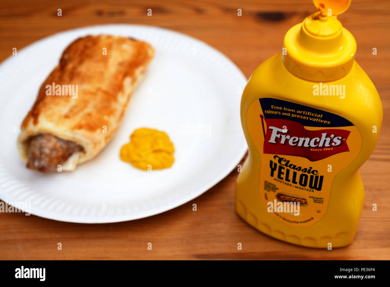 French's classic yellow mustard Stock Photo Alamy