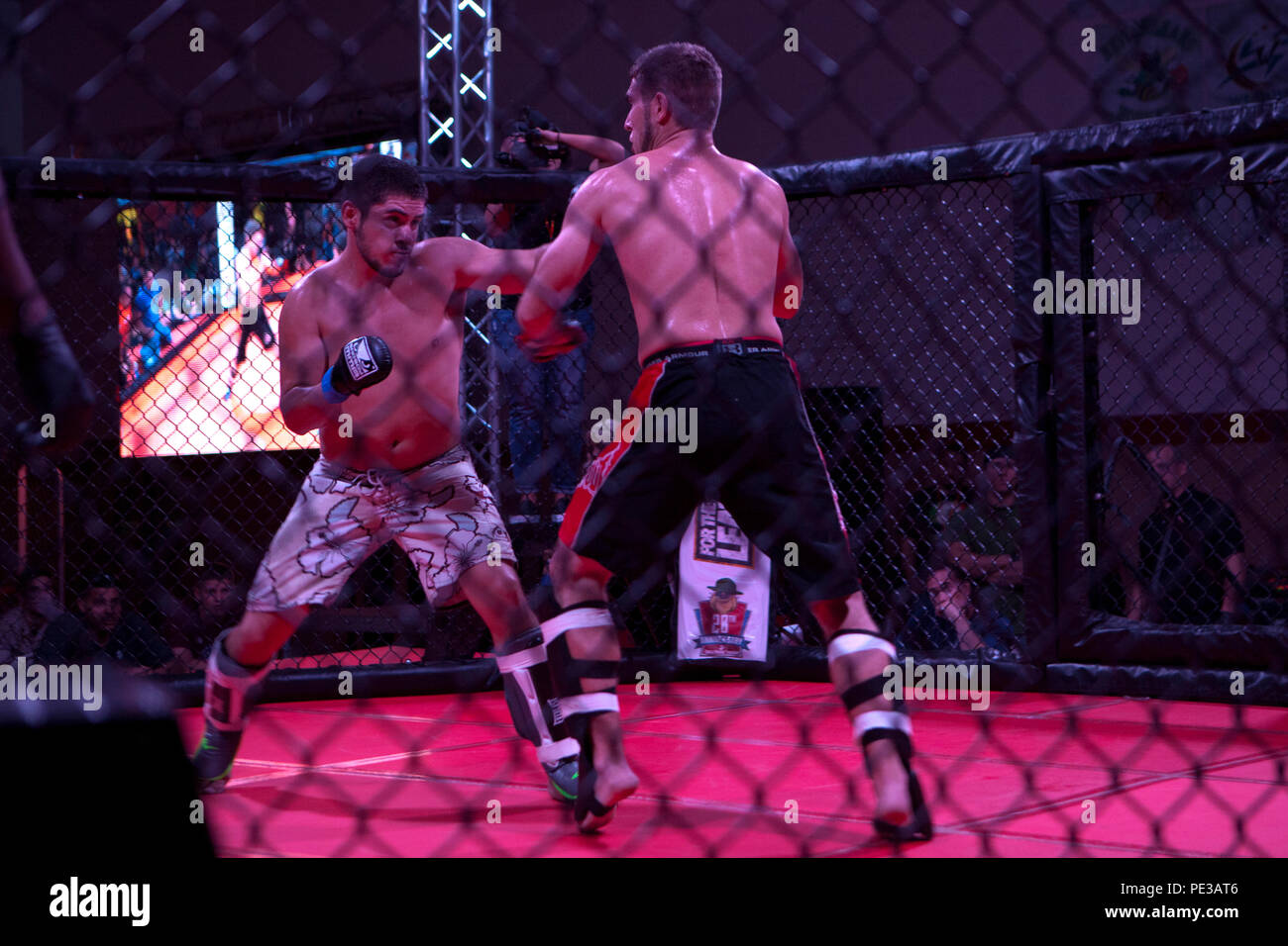 Fighters compete at the "For The Leathernecks IV" Mixed Martial Arts