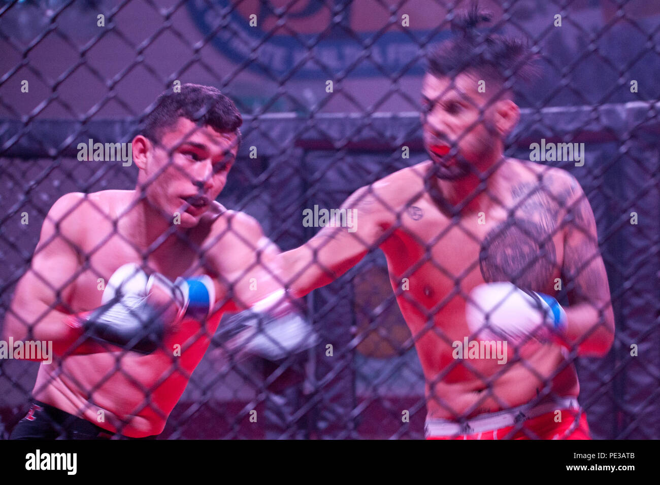 Fighters compete at the "For The Leathernecks IV" Mixed Martial Arts