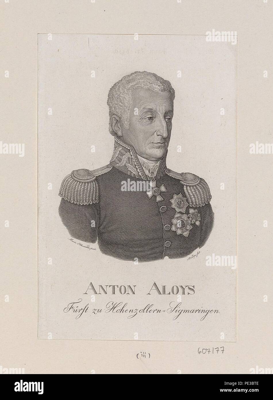 Anton Aloys de Hohenzollern Stock Photo Alamy