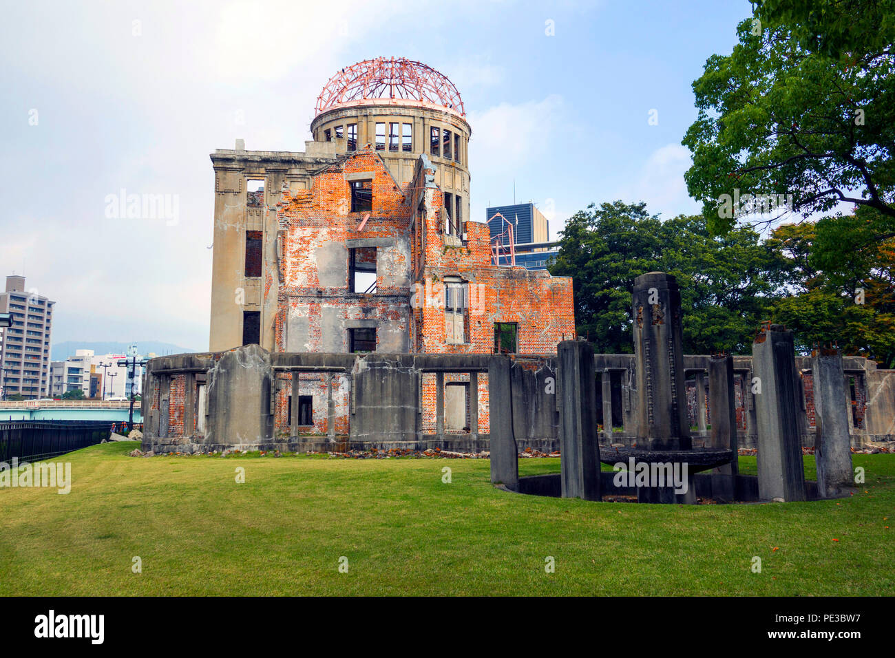 Hiroshima Peace Memorial Genbaku Dome Atomic Bomb Japan Asia Stock Photo