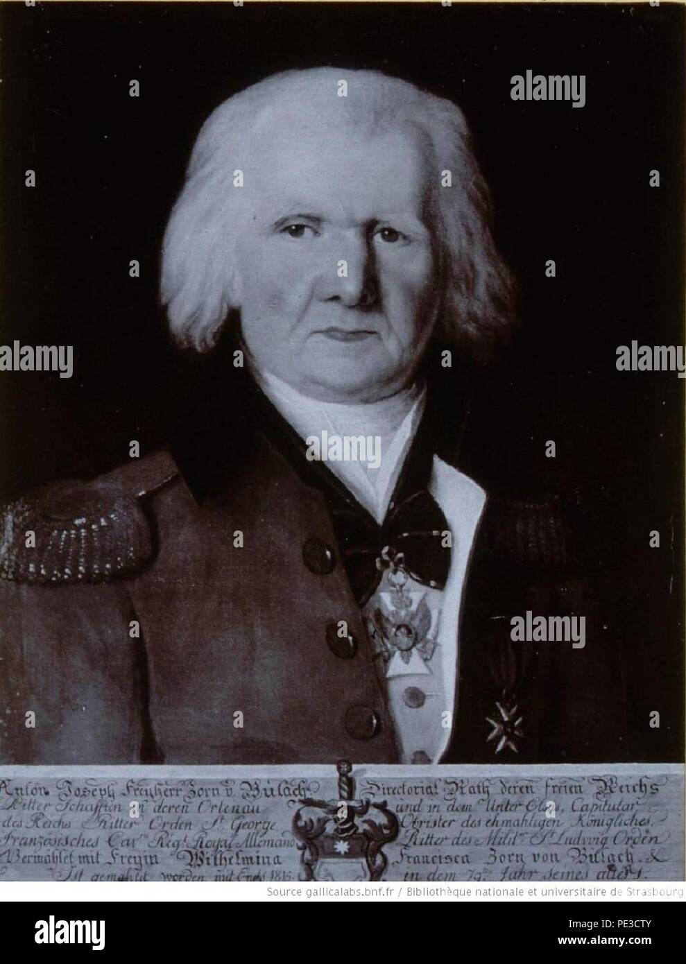 Anton Joseph Zorn von Bulach Stock Photo Alamy
