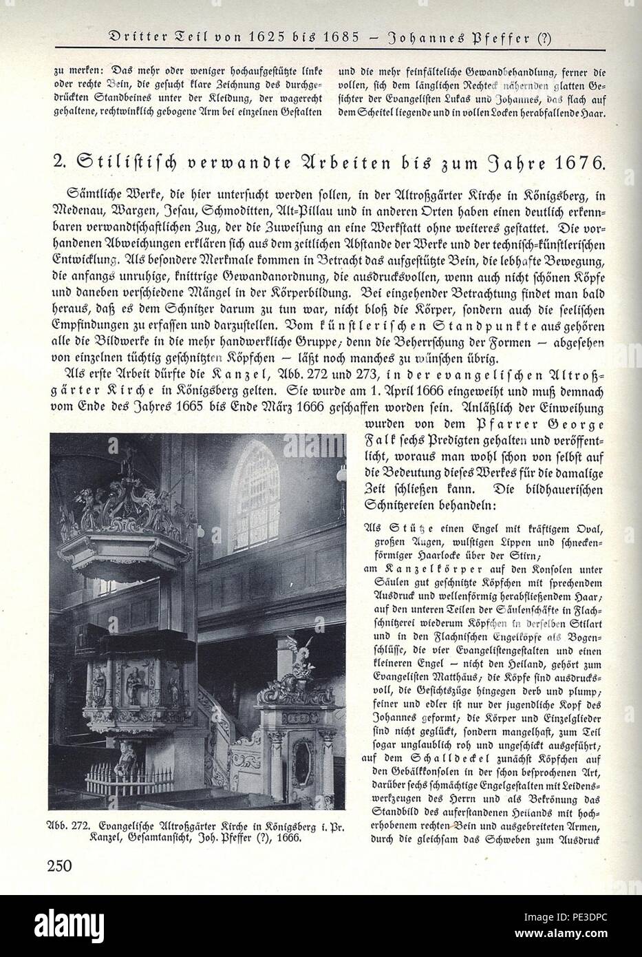 Anton ULBRICH, Geschichte der Bildhauerkunst in Ostpreußen, Gräfe und