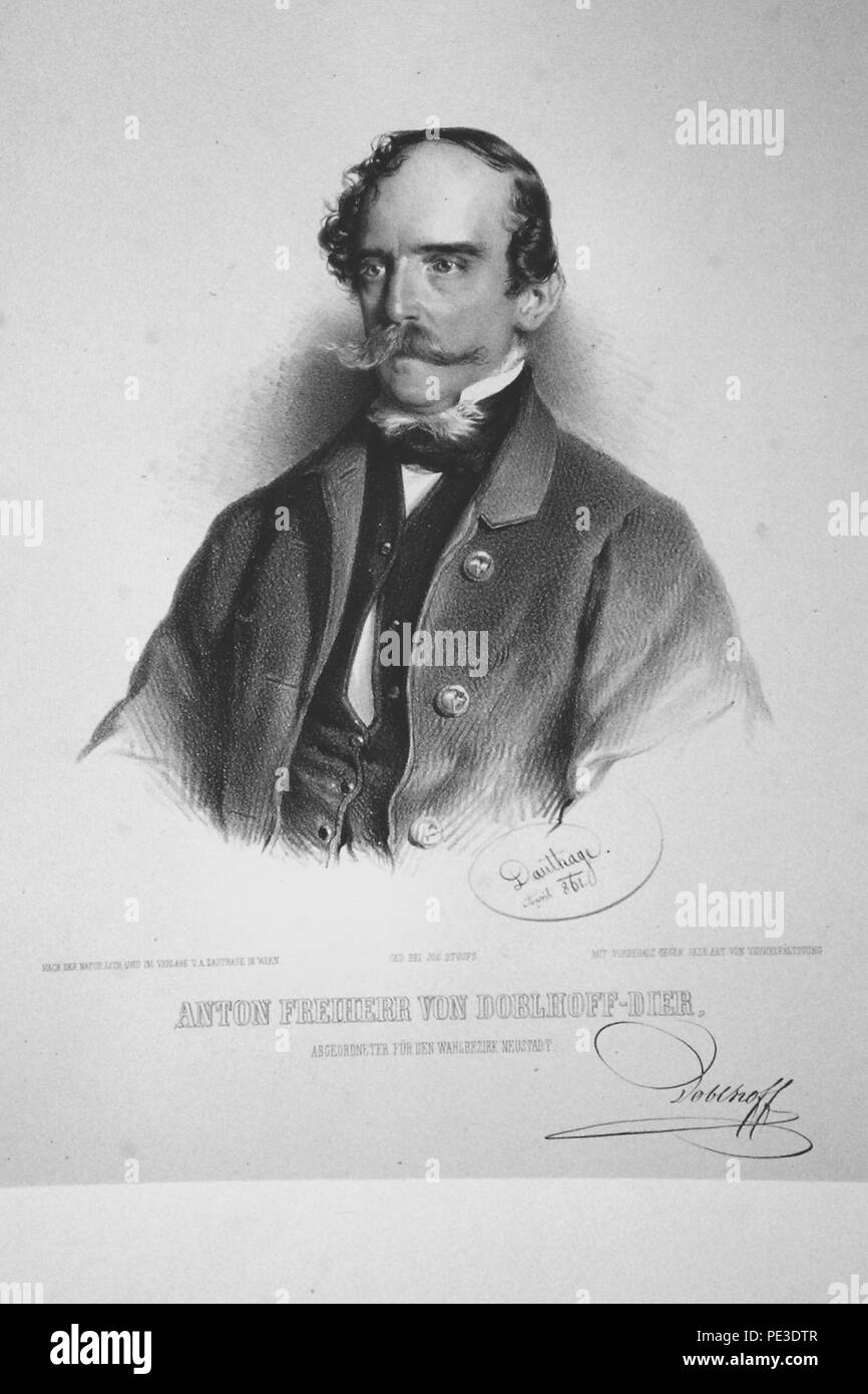 Anton von DoblhoffDier Litho Stock Photo Alamy