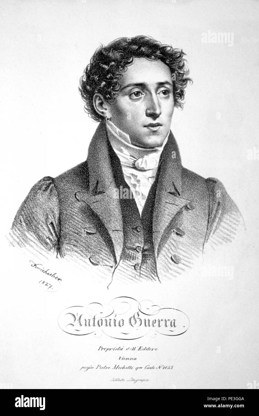 Antonio Guerra 1827 Litho Stock Photo Alamy