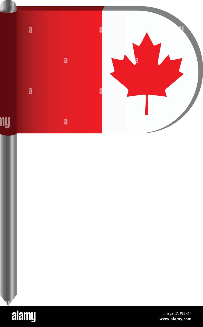Isolated flag of Canada. Vector illustration design Stock Vector Image ...