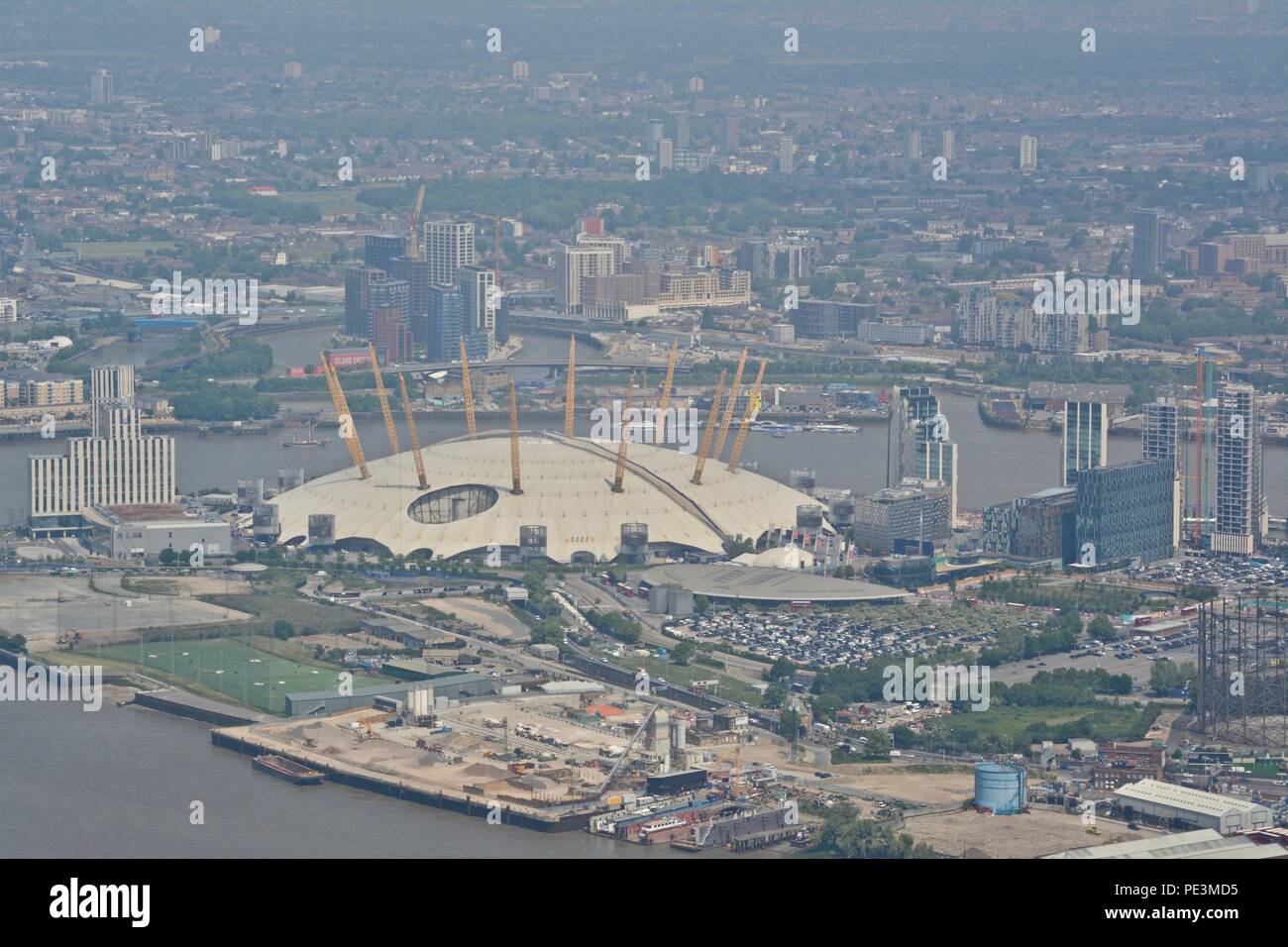 The O2 Millennium Dome Arena, North Greenwich, London, U.K. Stock Photo