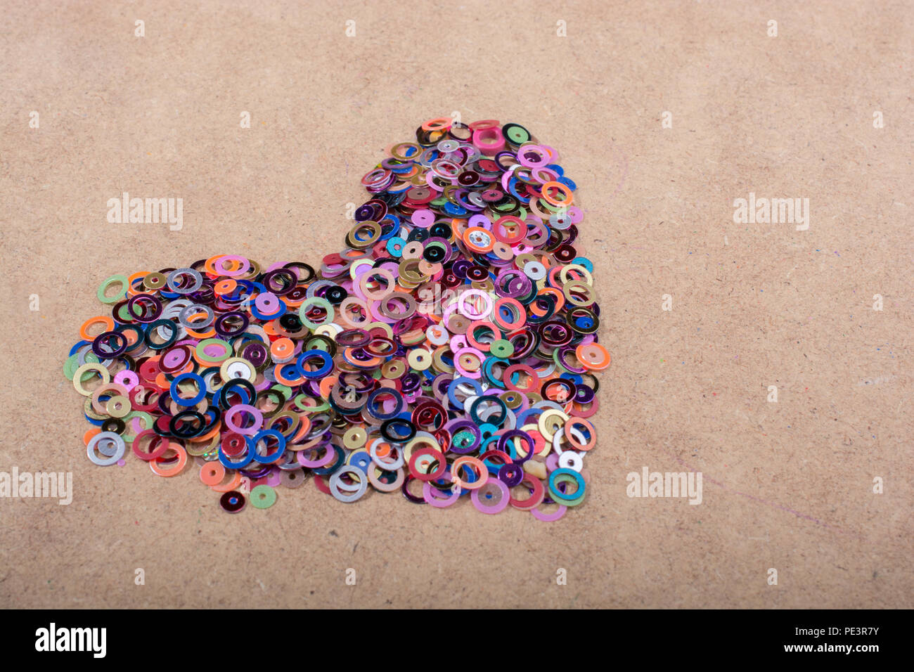 Colorful decorative objects in the shape of a heart Stock Photo Alamy