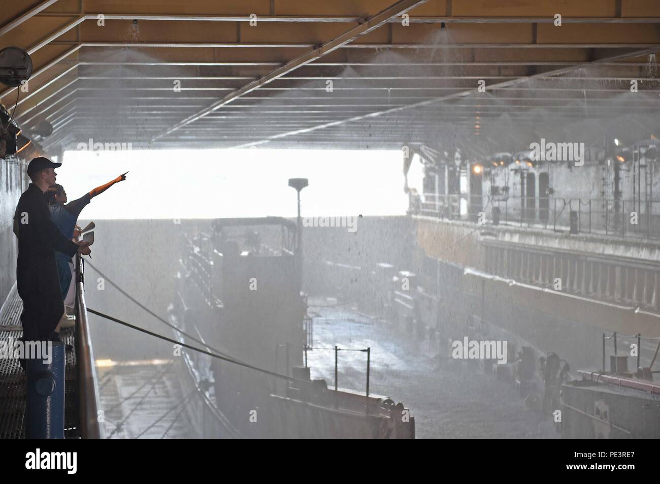 Countermeasure wash down sprinkler system hires stock photography and