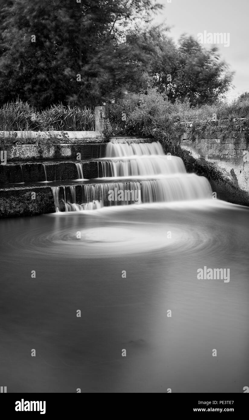 Bedale harbour, Bedale Beck, Bedale.North Yorkshire. U.K. Stock Photo