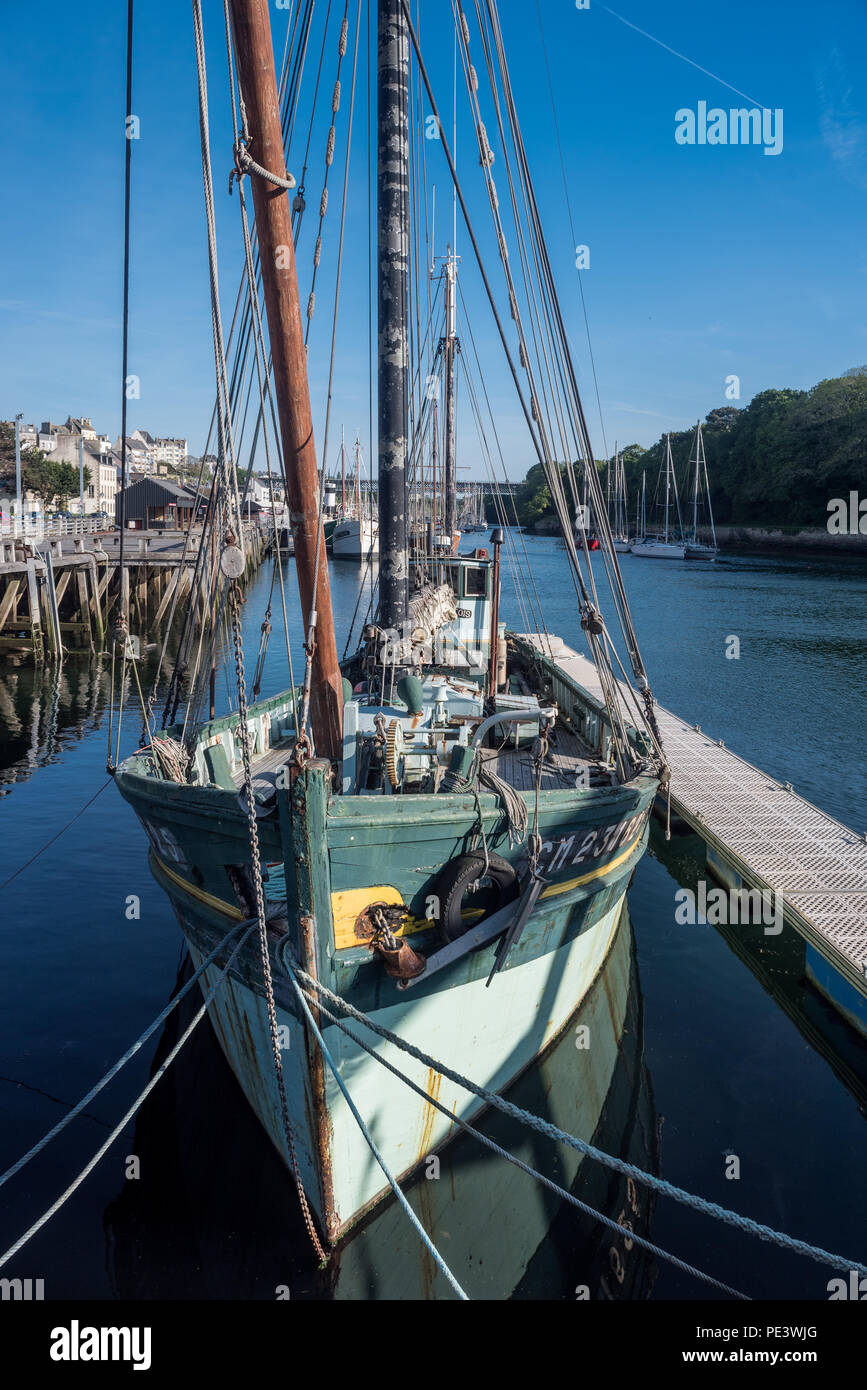 Douarnenez city in Brittany, France famous for his sardines fisheries