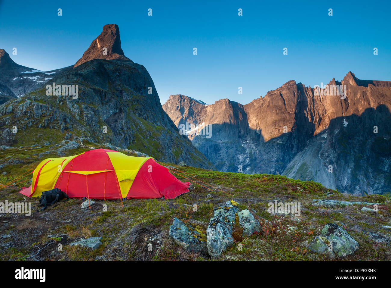 Trollveggen camping hi-res stock photography and images - Alamy