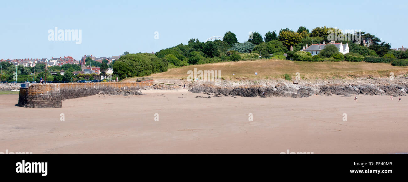 Friars Point House and Old Harbour Breakwater, Barry Island, Wales Stock Photo Alamy