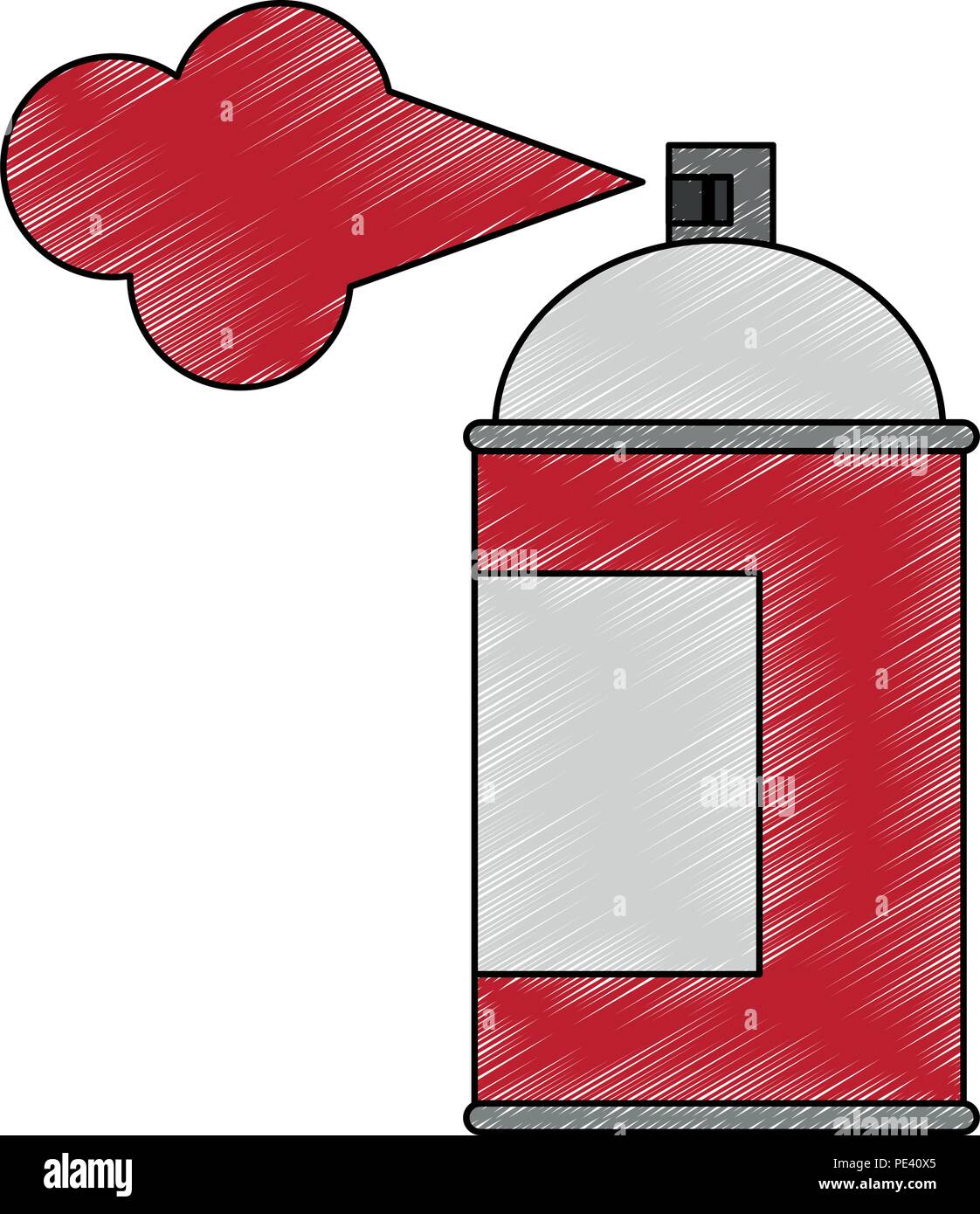 Paint spray bottle scribble Stock Vector Image & Art - Alamy