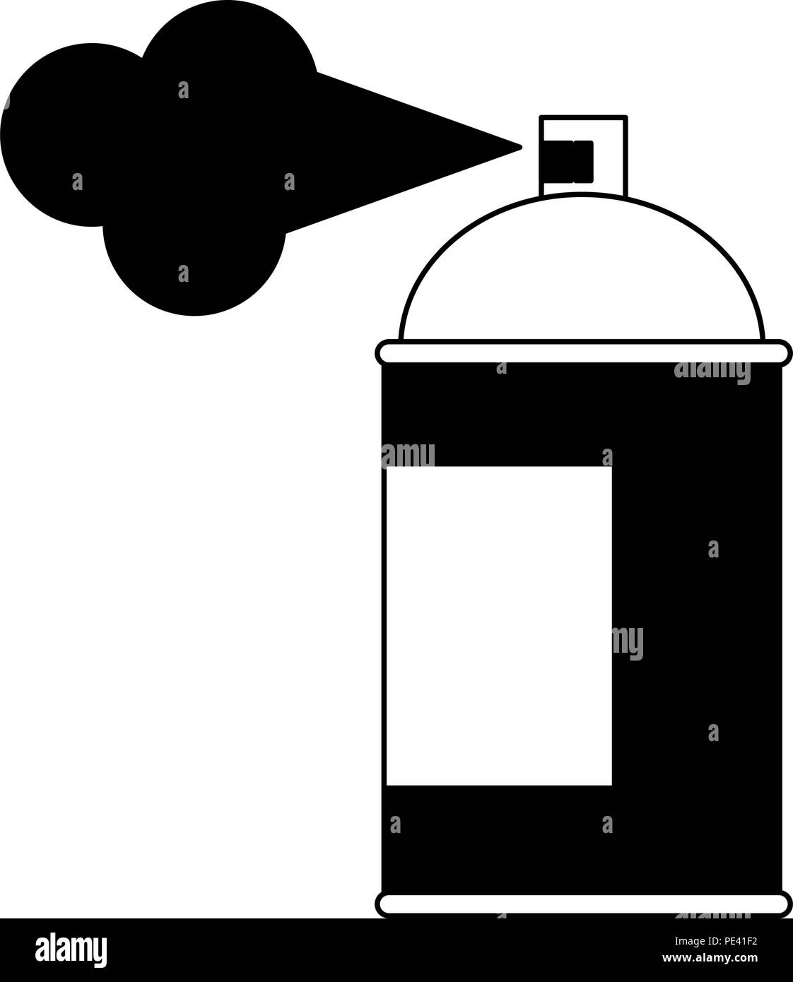 Paint spray bottle in black and white Stock Vector Image & Art - Alamy