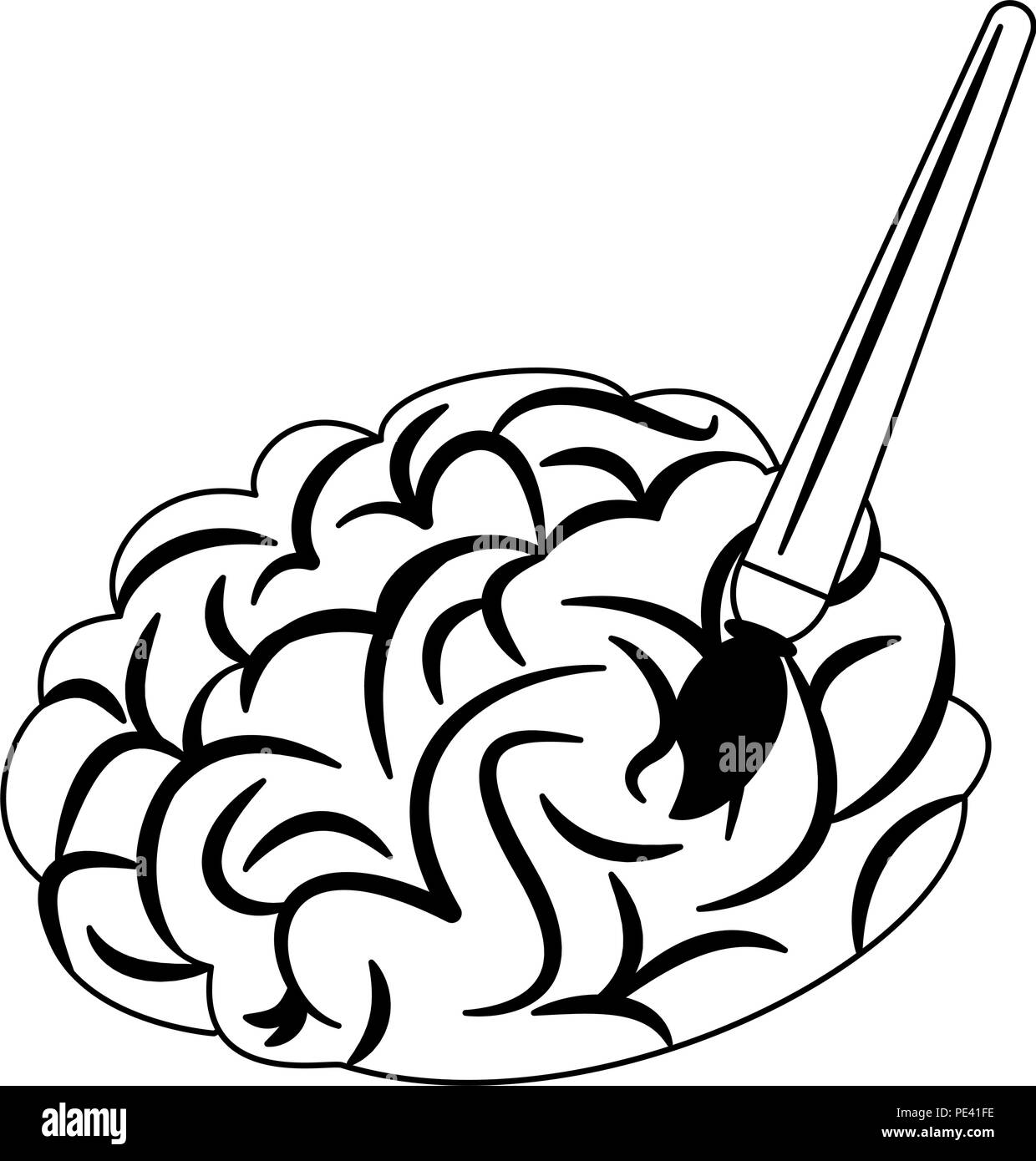 Paper art brain Black and White Stock Photos & Images - Alamy
