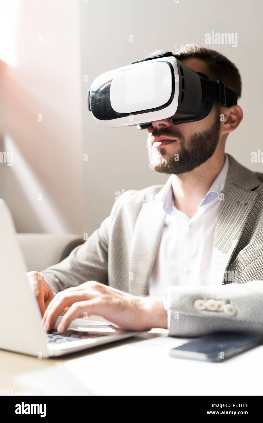 Business virtual reality Stock Photo Alamy
