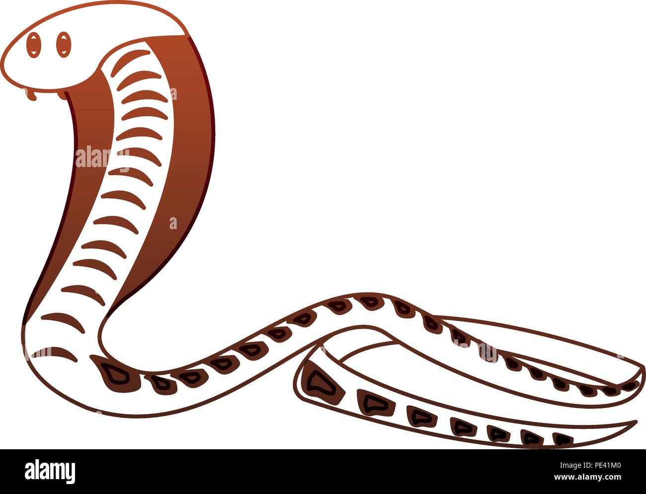 Cobra african snake red lines Stock Vector Image & Art - Alamy