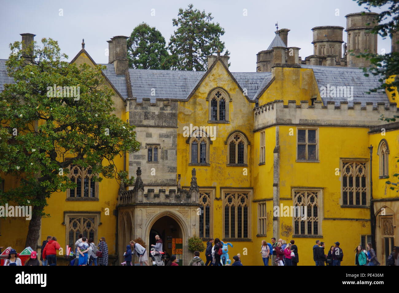 Ashton Court Mansion, Bristol Balloon Fiesta, August 2018, UK Stock