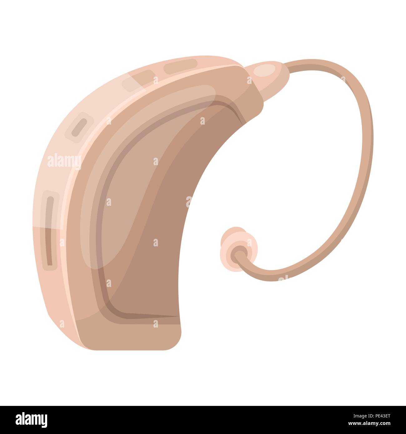 Hearing aid.Old age single icon in cartoon style vector symbol stock