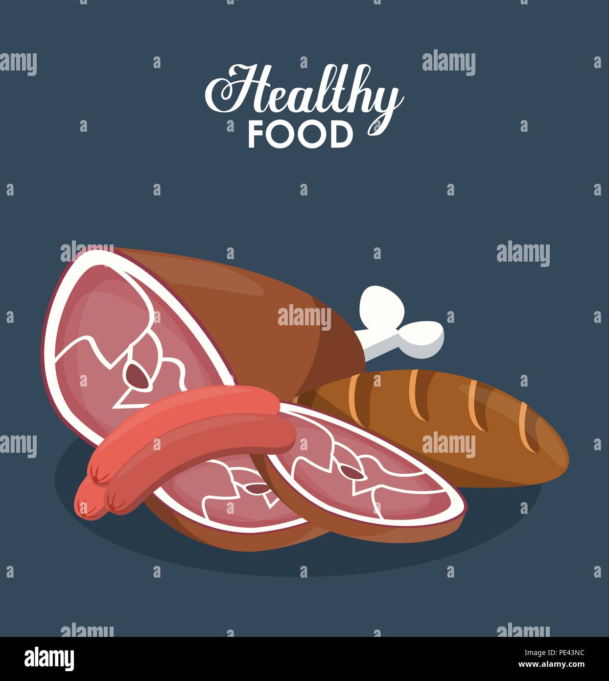Healthy food concept Stock Vector Image & Art - Alamy
