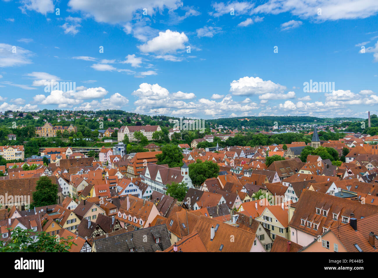 Germany, Tuebingen from above Stock Photo Alamy
