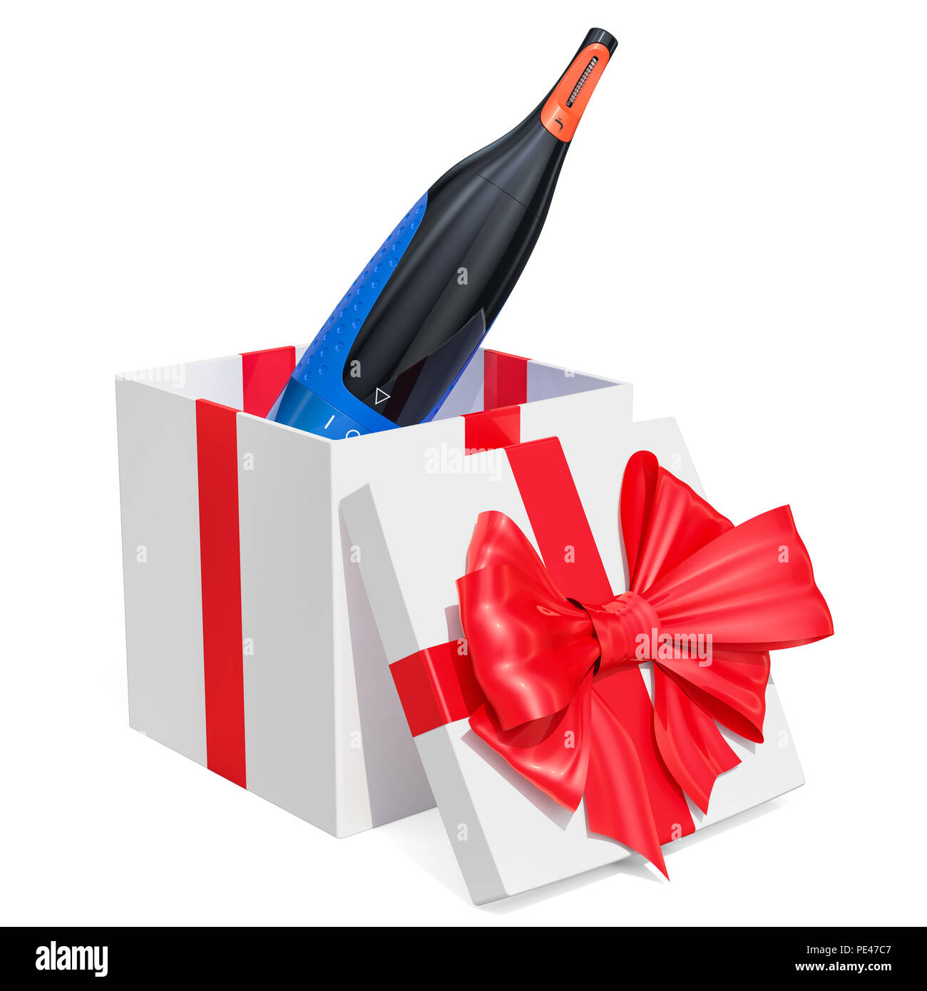 Gift Concept Nose Ear And Eyebrow Hair Trimmer Inside Gift Box