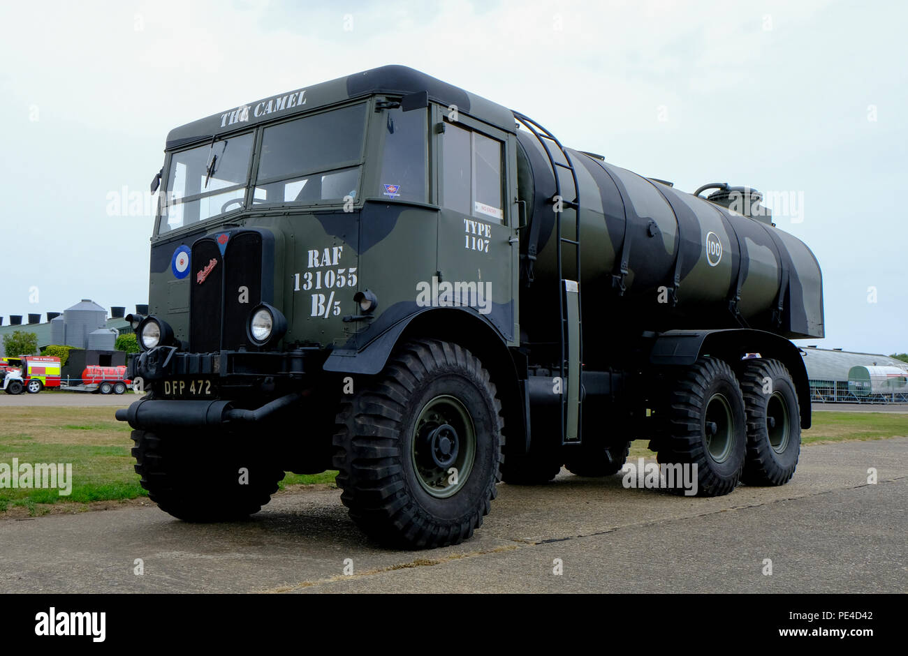 AEC Matador RAF fuel tanker, WWII era (1938 - 1957) 6x6 British military truck Stock Photo