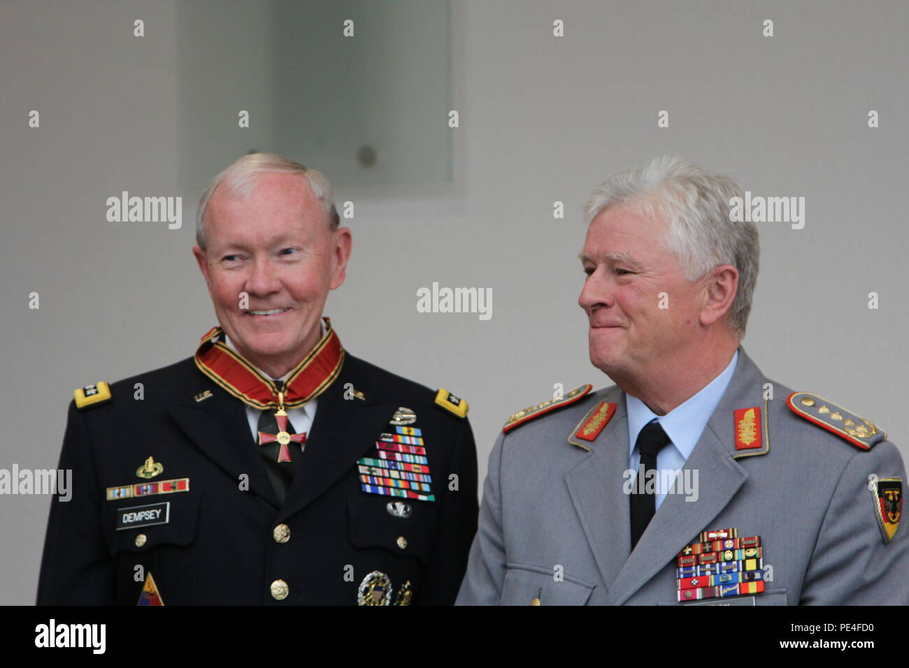 Gen Martin Dempsey Chairman Of The Joint Chiefs Of Staff For The U S Armed Forces Received The Knight Commander S Cross Of The Order Of Merit Of The Federal Republic Of Germany At Gen Martin Dempsey Chairman Of The Joint Chiefs Of Staff For The U S Armed Forces Received The Knight Commander S Cross Of The Order Of Merit Of The Federal Republic Of Germany At