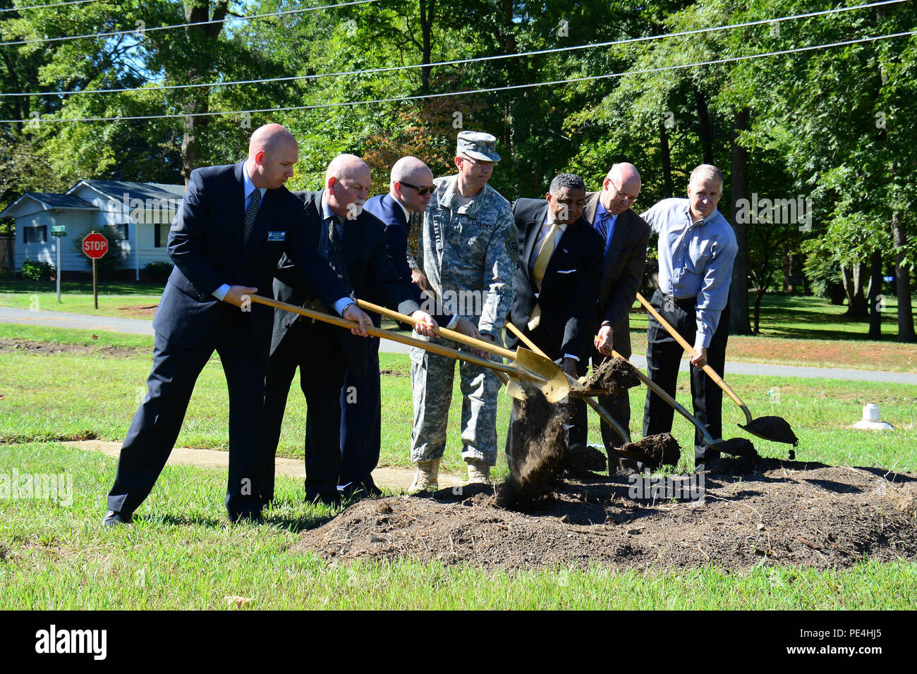 Representatives from the North Carolina National Guard, the Department