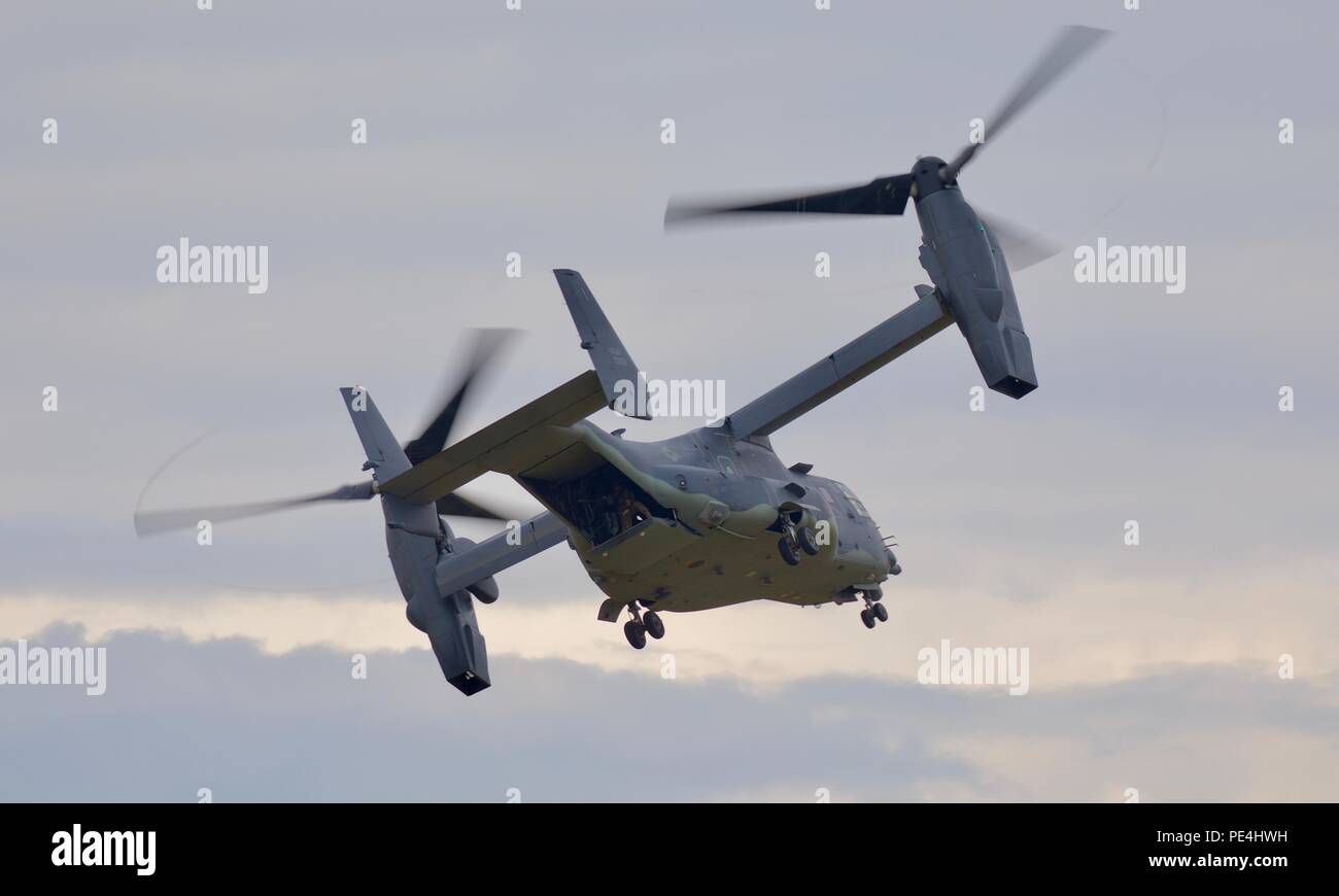 United States Air Force - Bell Boeing CV-22B Osprey at the 2018 Royal International Air Tattoo Stock Photo