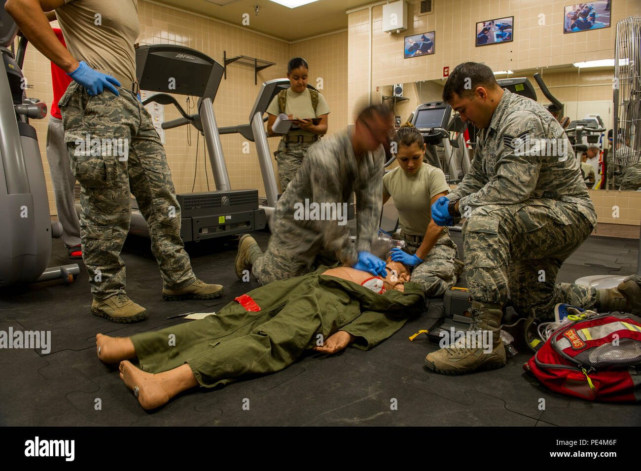 U S Air Force Emergency Medical Technicians From Nellis Air