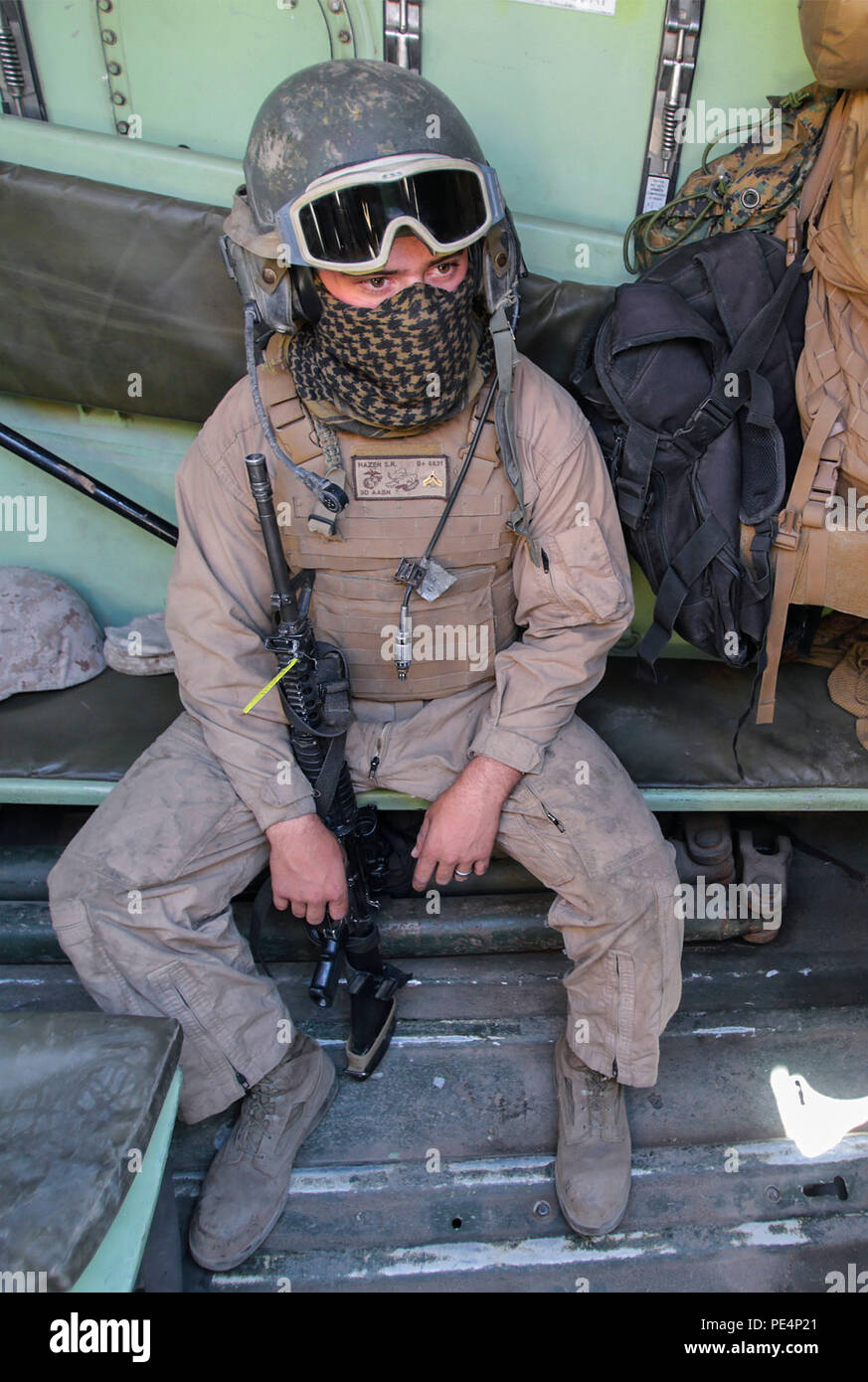 Escalon, Calif., native, Cpl. Steven Hazen, an assault amphibious vehicle mechanic with 3rd