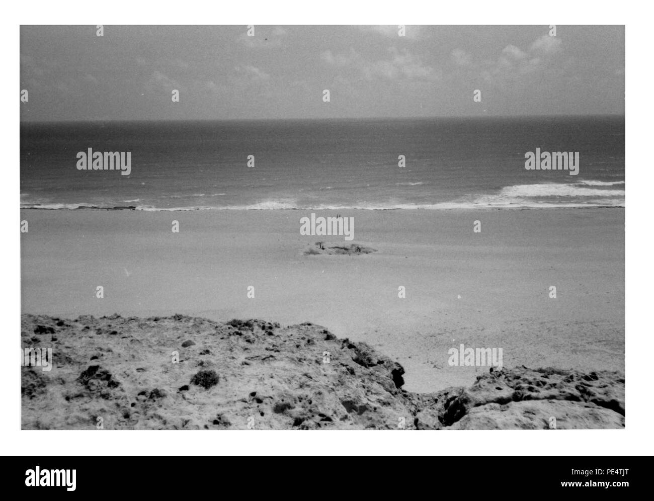 Here is a distant picture of the coastal well site - Indian Ocean in the background. Picture #26. Stock Photo