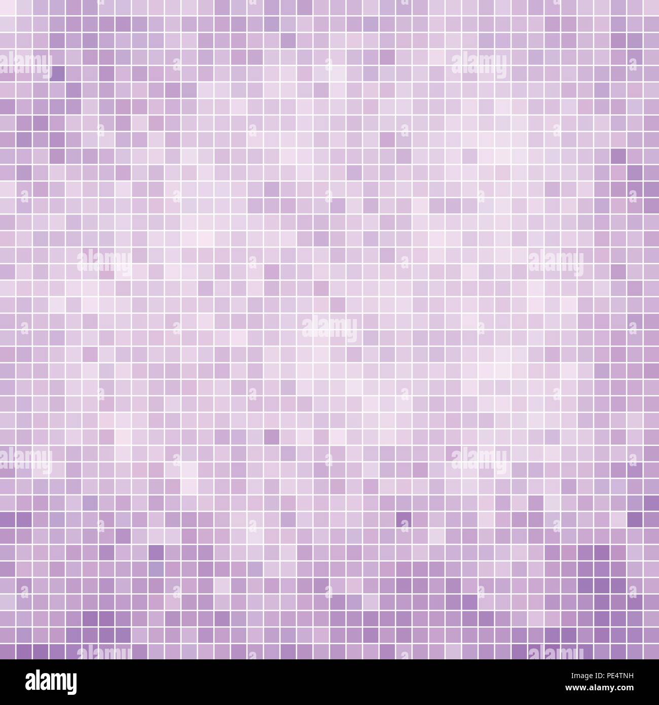abstract vector square pixel mosaic background - light violet Stock ...